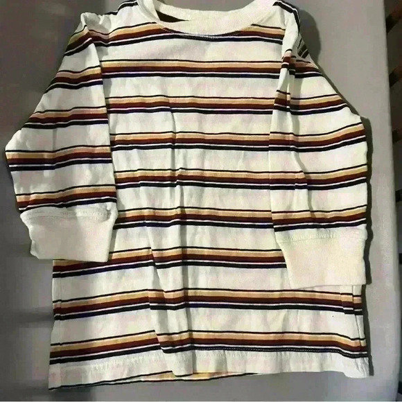 COPY - 100% cotton vintage toddler boy striped long sleeve tee.No flaws. Fall b… - Picture 3 of 4
